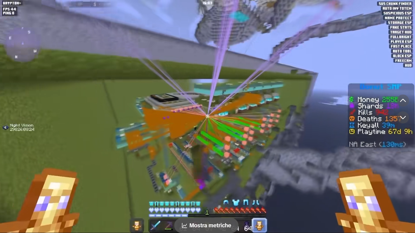 Krypton storage ESP highlighting hidden chests